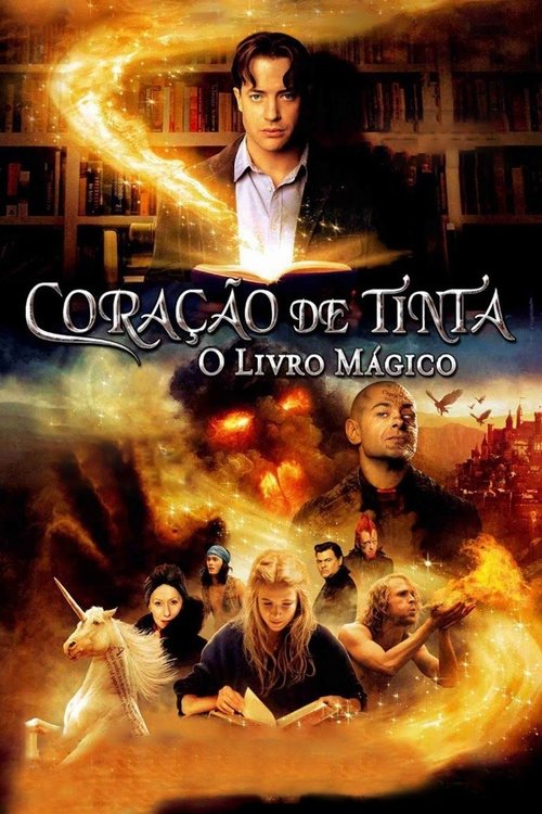 Capa de Coração de Tinta: O Livro Mágico