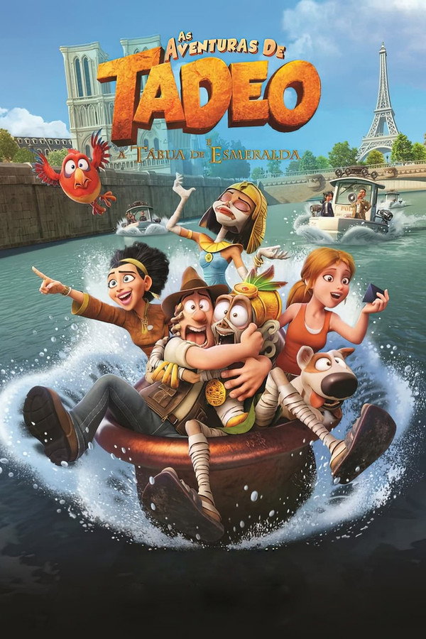 Capa de As Aventuras de Tadeo e a Tábua de Esmeralda