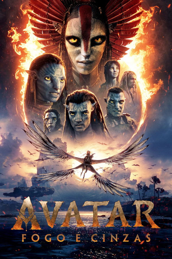 Capa de Avatar: Fogo e Cinzas
